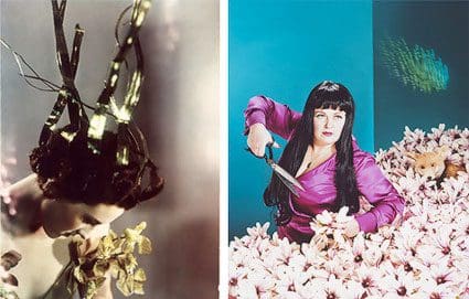 L: Madame Yevonde, Lady Bridgett Poulett as Arethusa (1935) R: Neeta Madahar, Anna with Magnolias (2010)