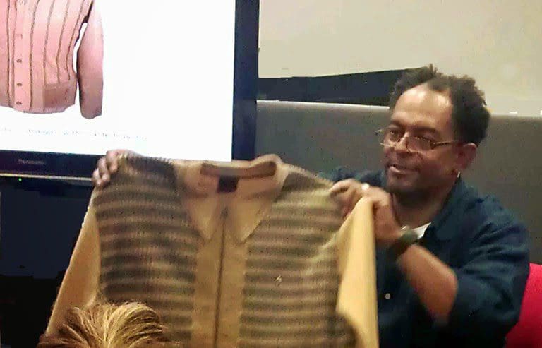 Reporting on 'Bedouin Women and Saga Bwoys' at the Clothes, Cloth & Culture Group 25th September 2014